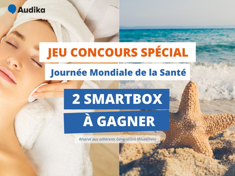 Lire la suite à propos de l’article Jeu-concours Audika : 2 Smartbox bien-être à gagner !