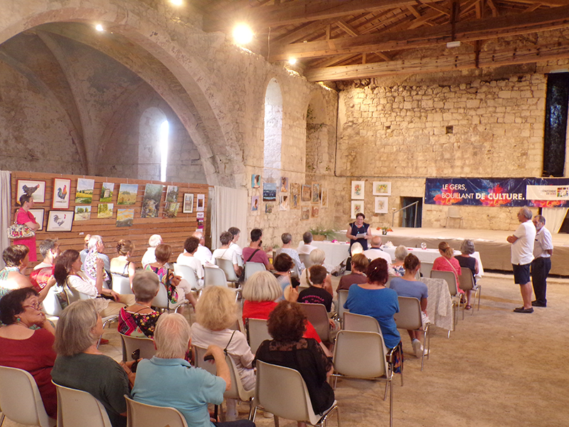 L’atelier des peintures du Club Bon Accueil fait son exposition à Saint-Clar (32) !