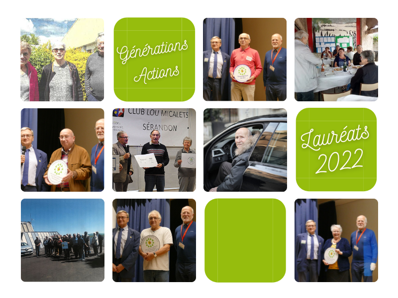 Lauréats Générations actions 2022