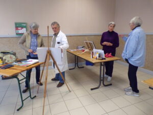 Atelier peinture du Club Bon Accueil de Saint Clar