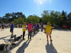 Les joueurs sur le terrain