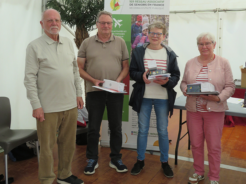 Les gagnants du concours de scrabble
