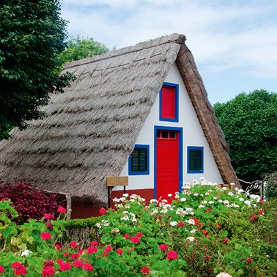 Traditional house in Santana, Madeira, Portugal